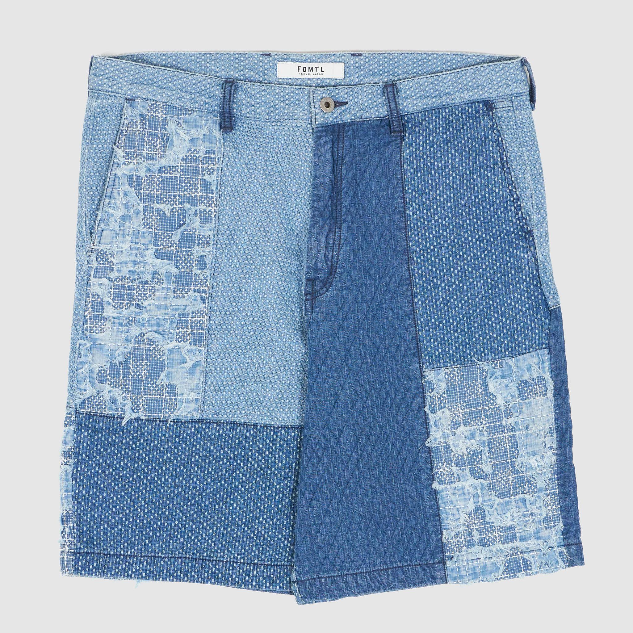 Patchwork 3YR Wash Sashiko Bermuda Shorts