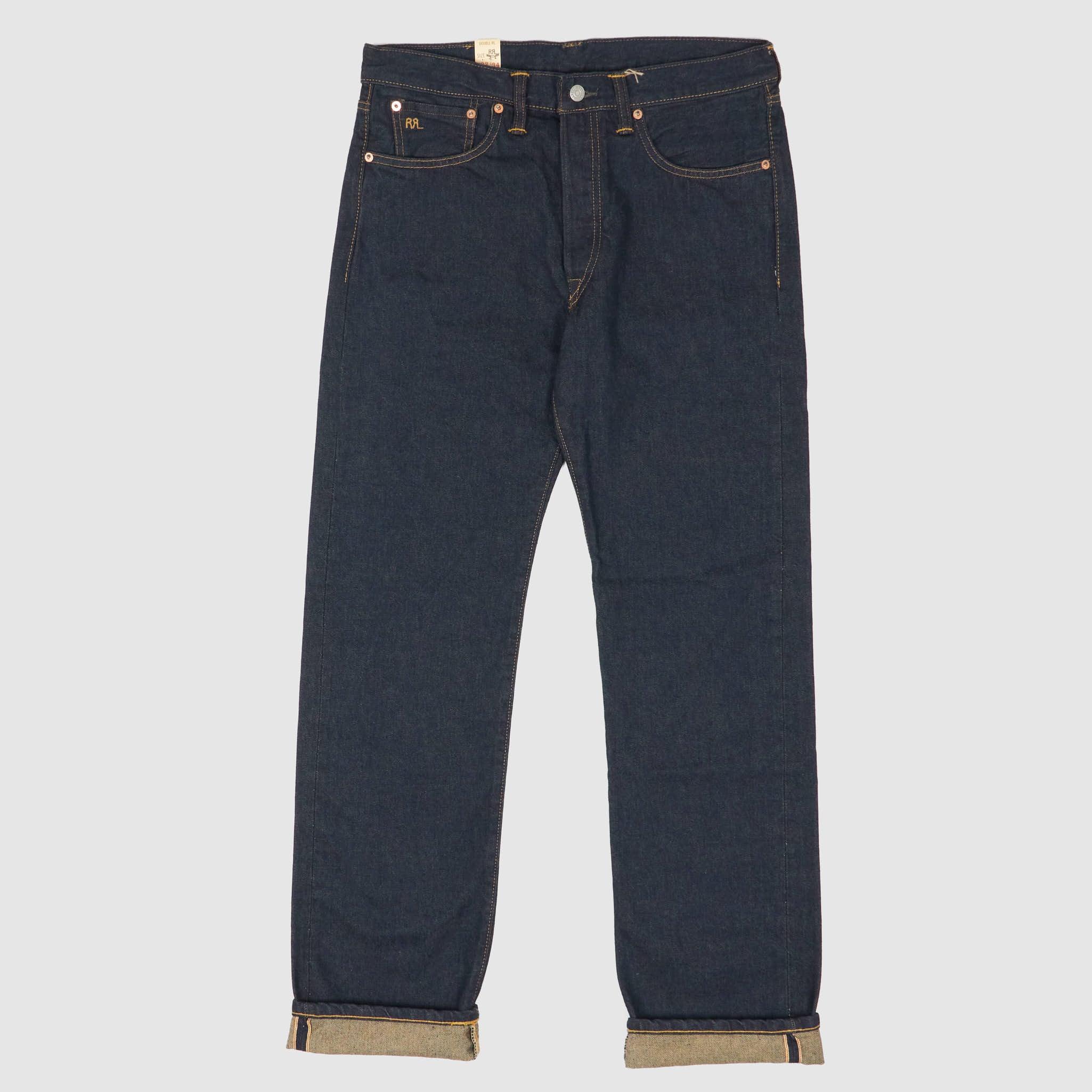 5-Pocket Straight Leg Denim Jeans