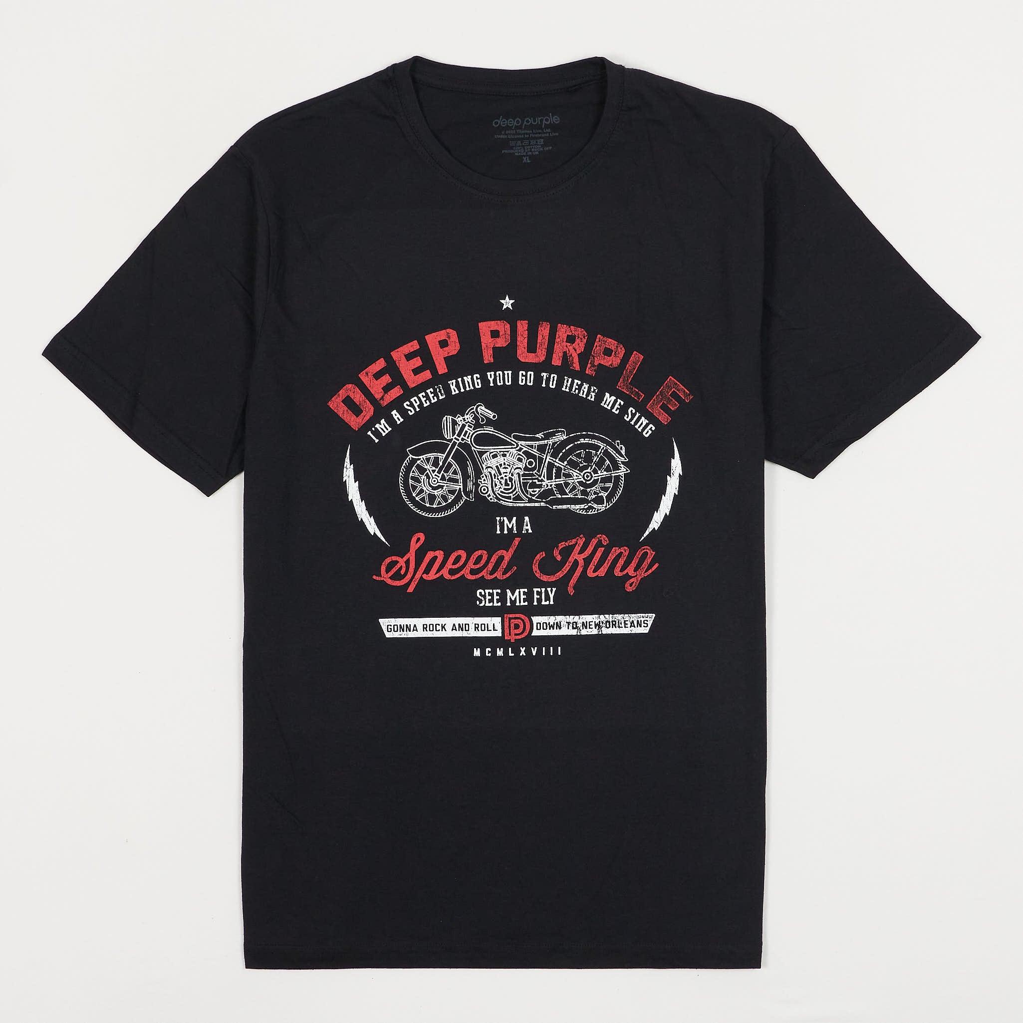 Deep Purple Speed King Rock Crew Neck T-Shirt