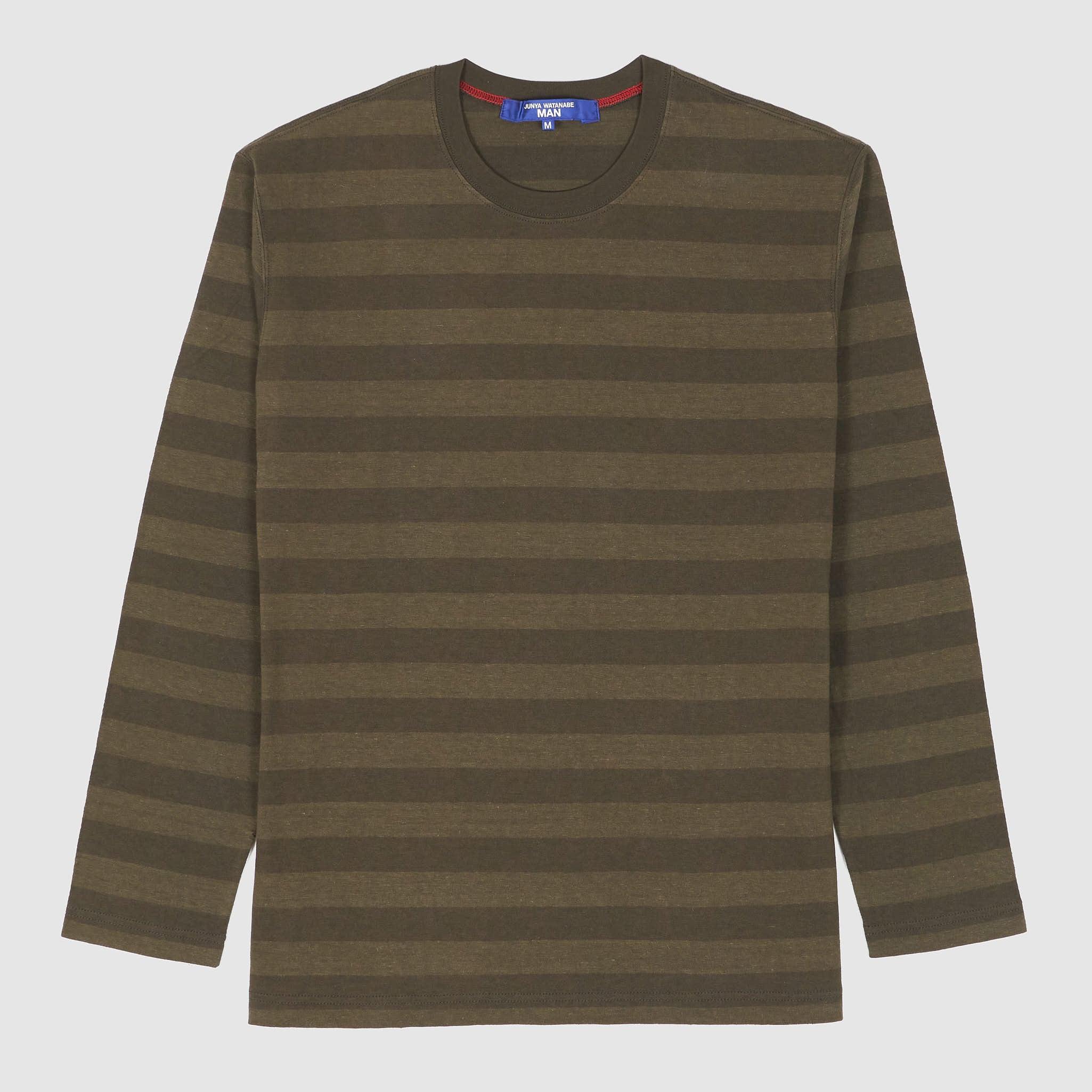 Striped Long Sleeve Crew Neck T-Shirt