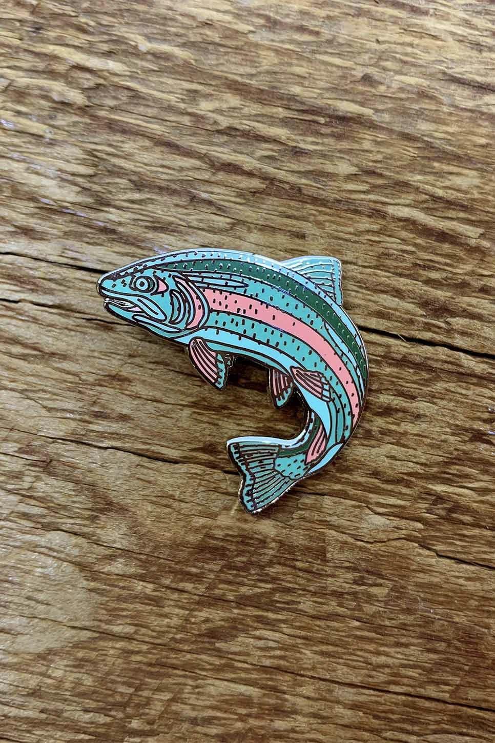 TROUT ENAMEL PIN