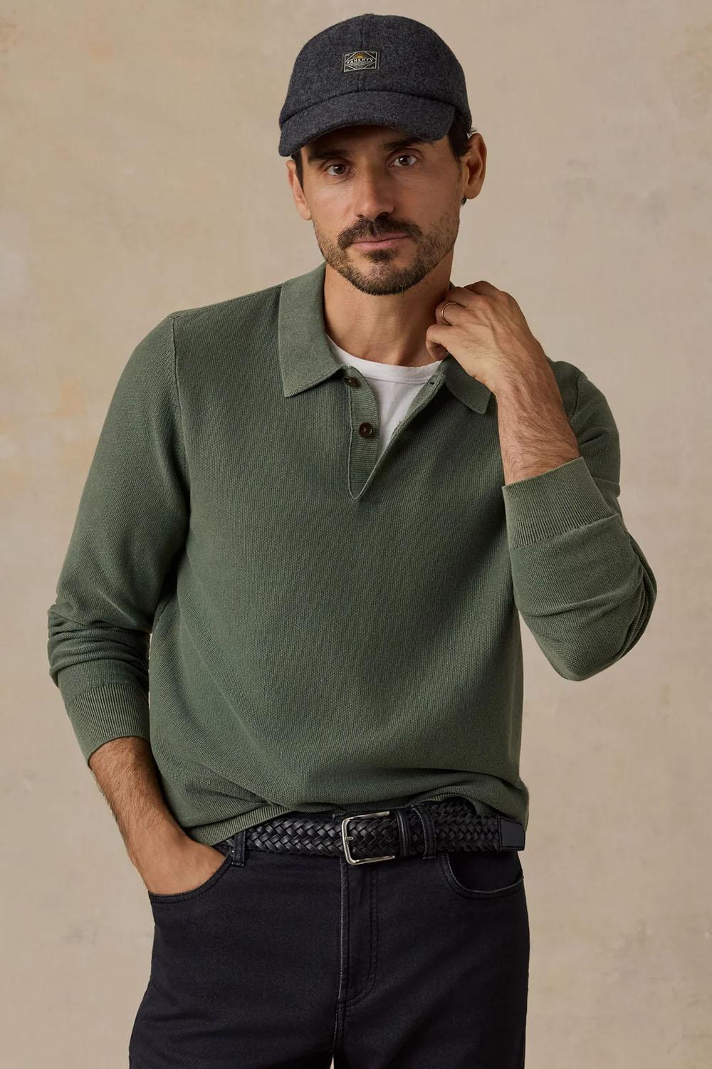 Sunwashed Sweater Polo