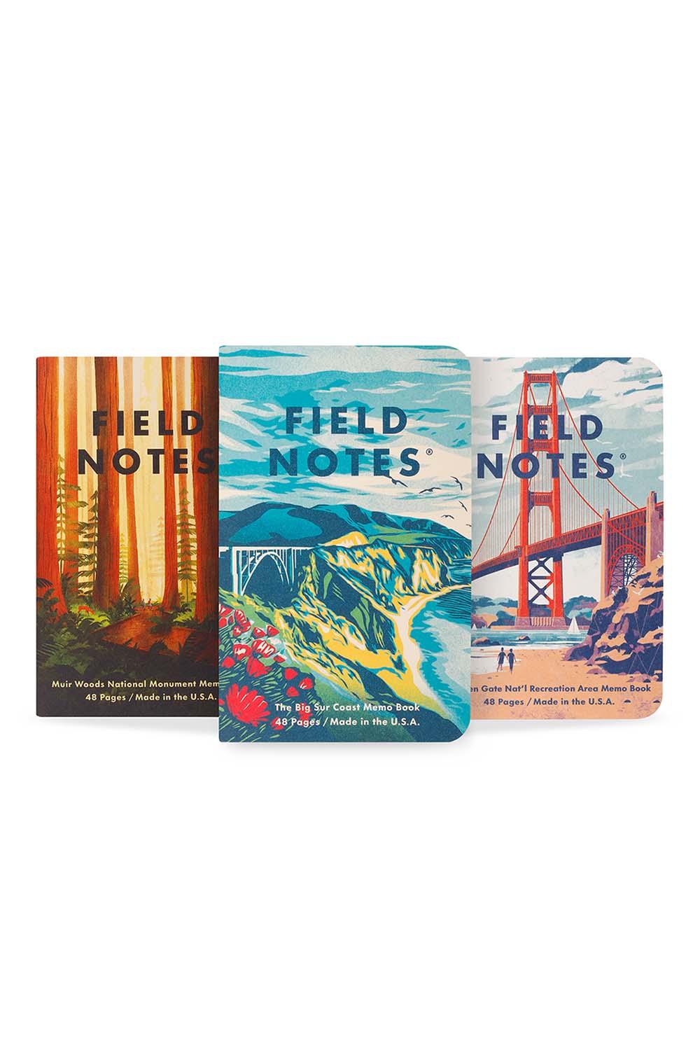 FIELD NOTES EXPLORE AMERICA 3-PACK Northern California