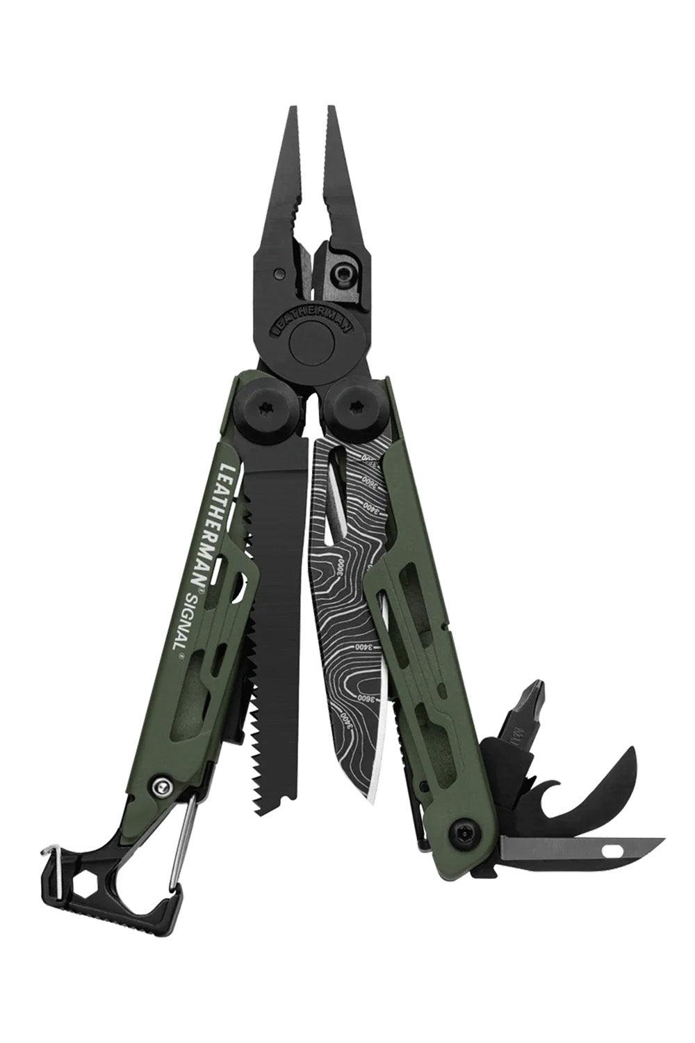 Signal Multi Tool in Green with Topo Blade