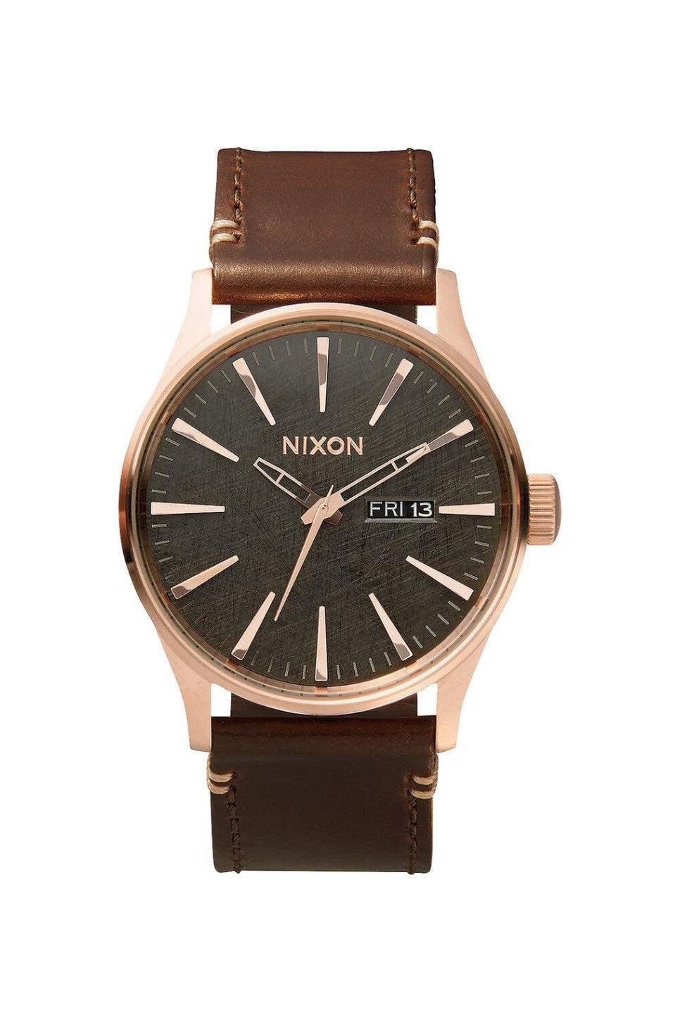 SENTRY LEATHER - ROSE GOLD/GUNMETAL