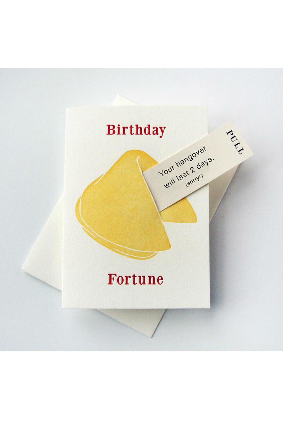 Fortune Bday Hangover Card