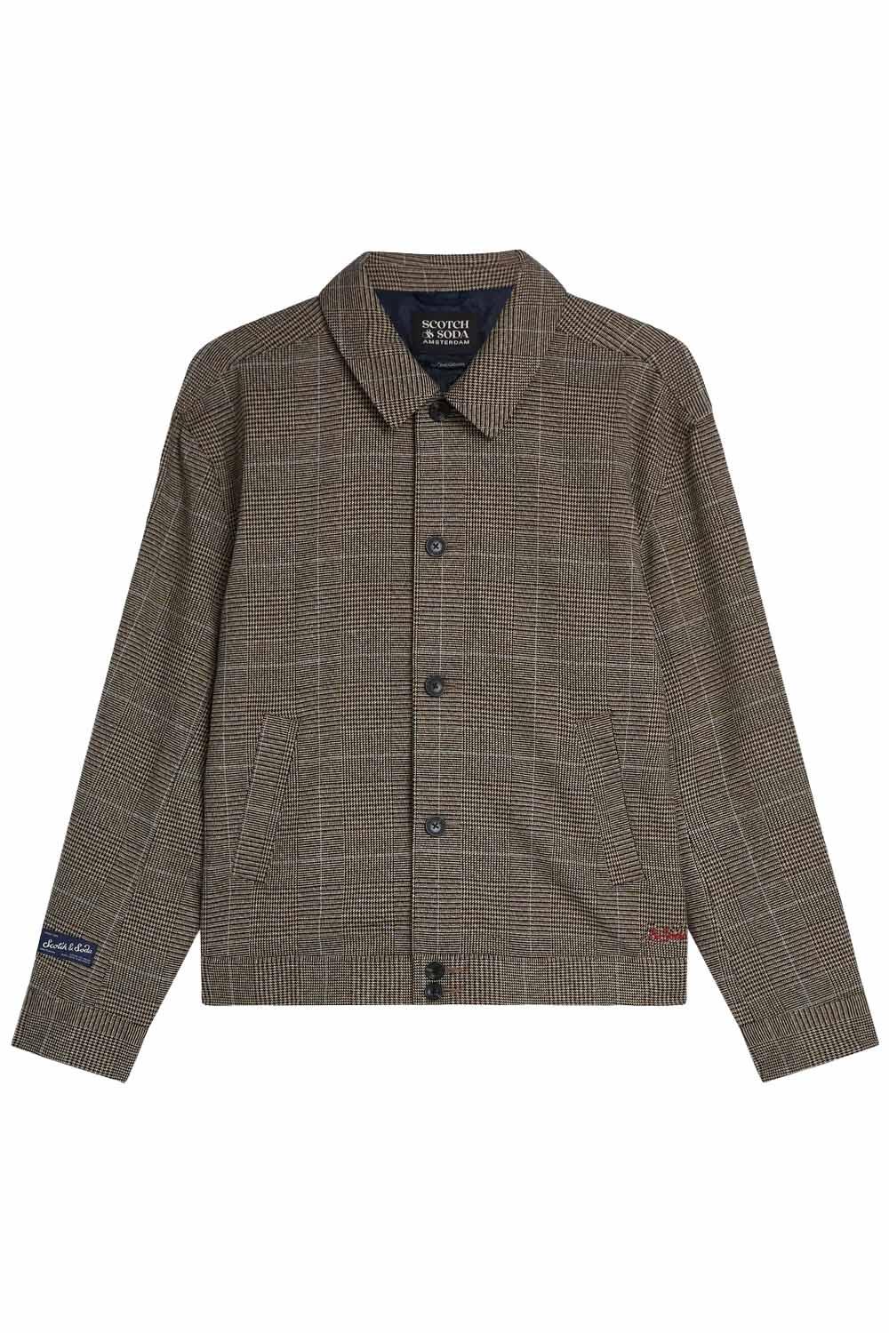 Tailored Checked Blouson