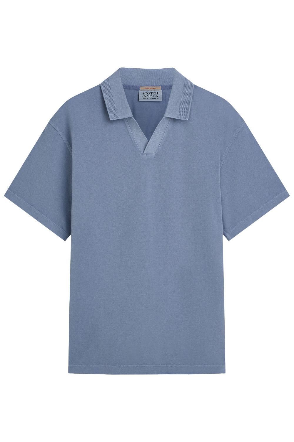 3 CROSSES GARMENT-DYED POLO Infinity
