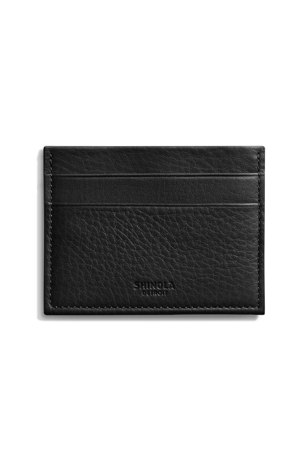5 Pocket Card Case Natural Grain Black