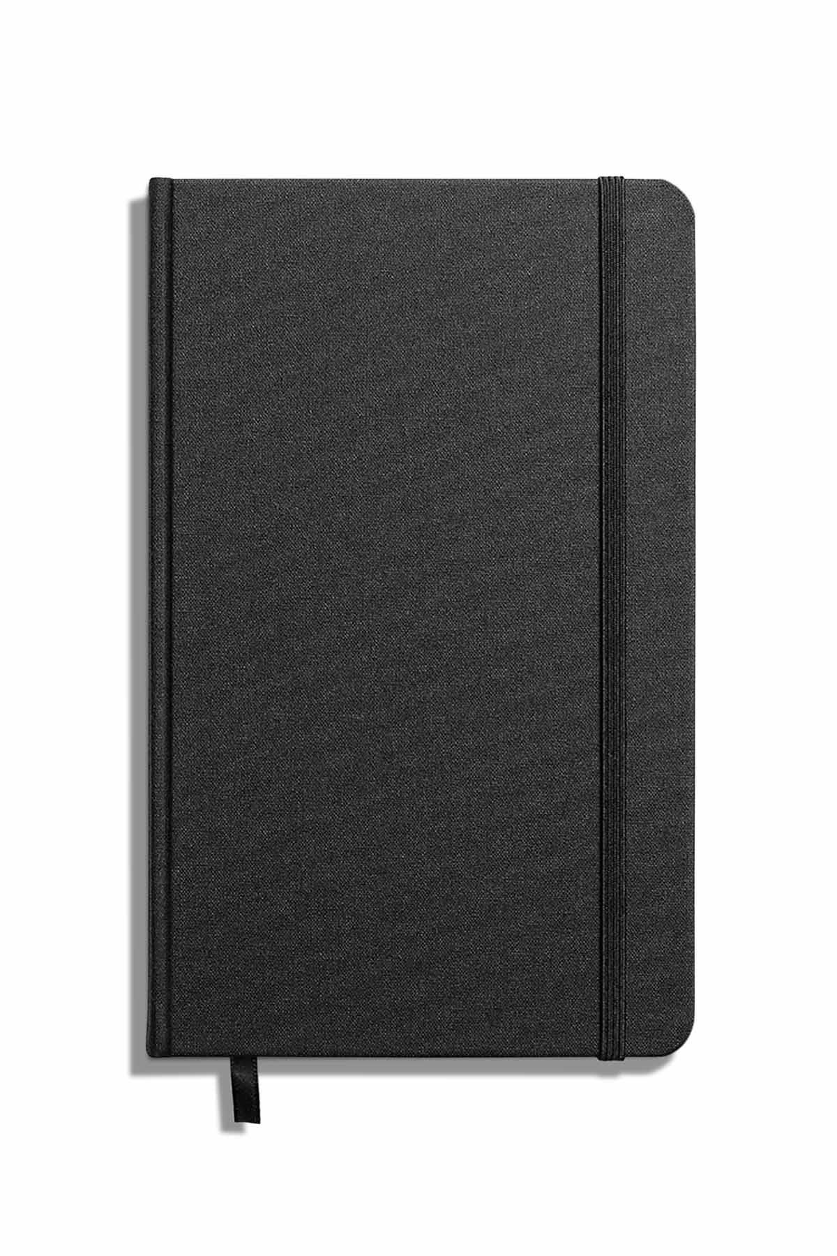 Medium Hard Grid Journal Black