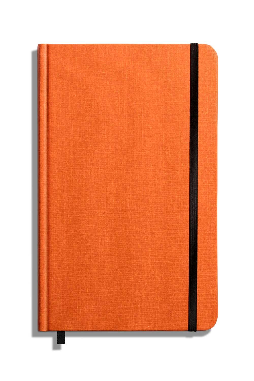 Medium Hard Ruled Journal Bold Orange