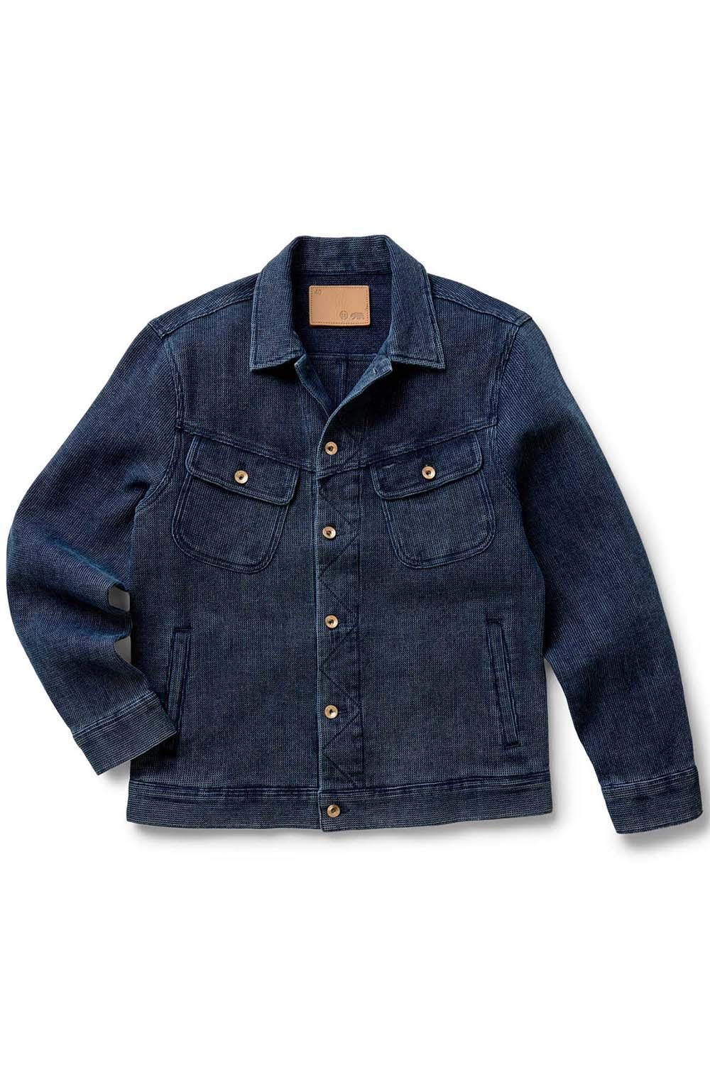 LONG HAUL JACKET Rinsed Indigo Waffle