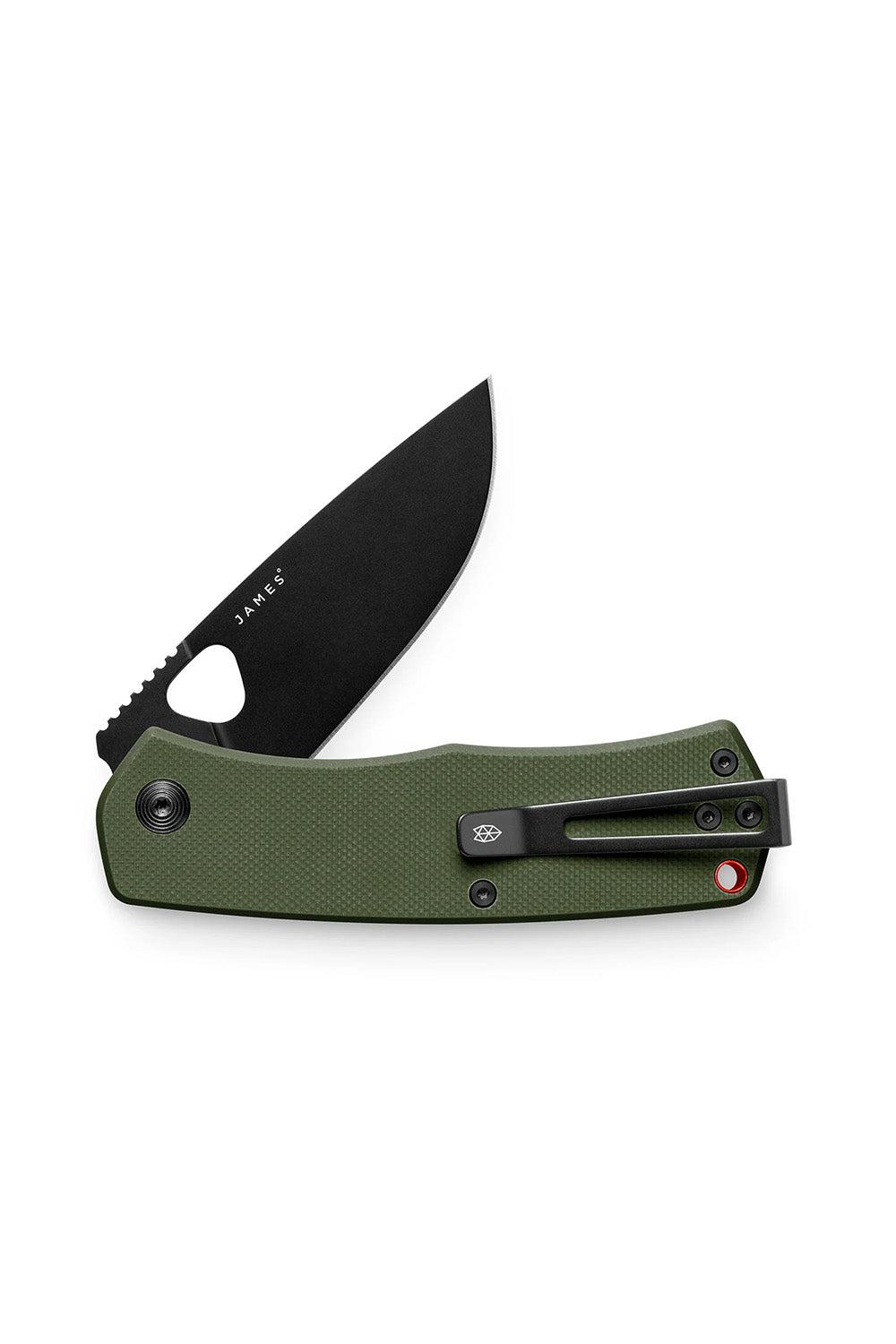 THE FOLSOM KNIFE OD Green/Black Straight