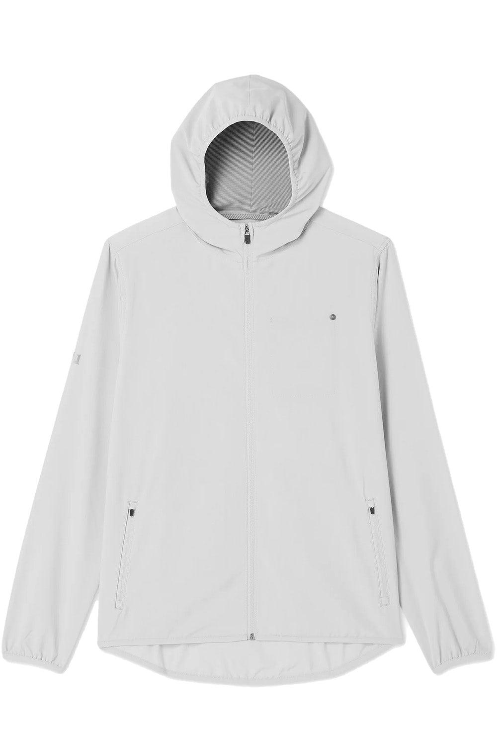 OUTDOOR TRAINER SHELL Grey Mist Linen Texture