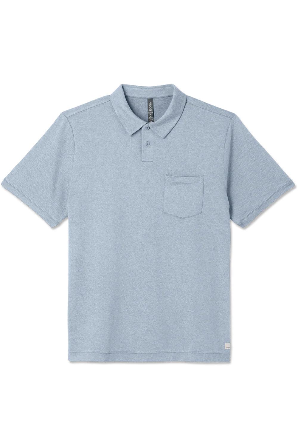 PONTO PERFORMANCE POLO Blue Dusk Heather