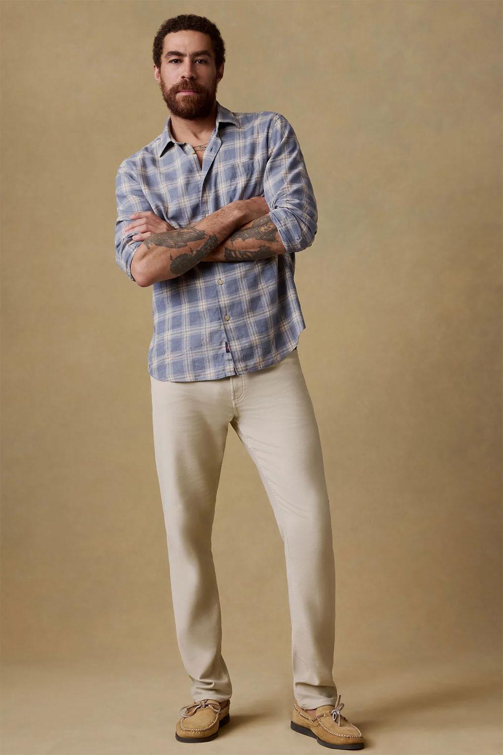 STRETCH TERRY 5 POCKET - STONE