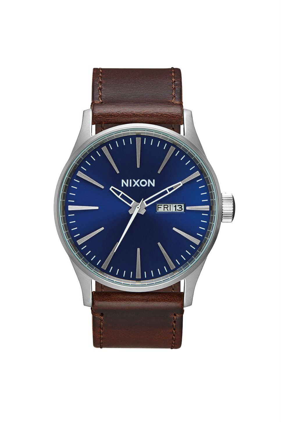 SENTRY LEATHER WATCH - BLUE/BROWN