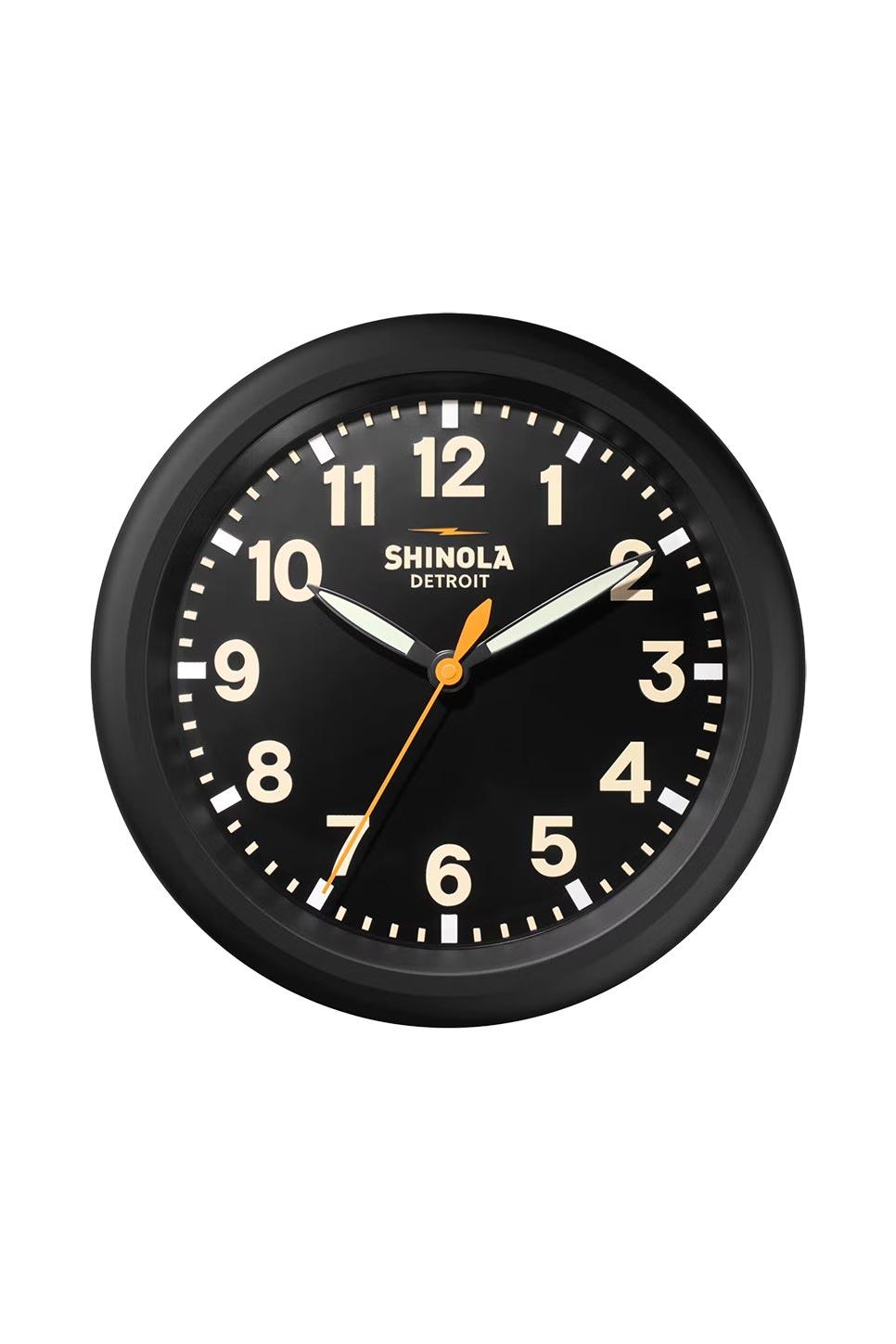RUNWELL WALL CLOCK - BLACK/BLACK/CREAM