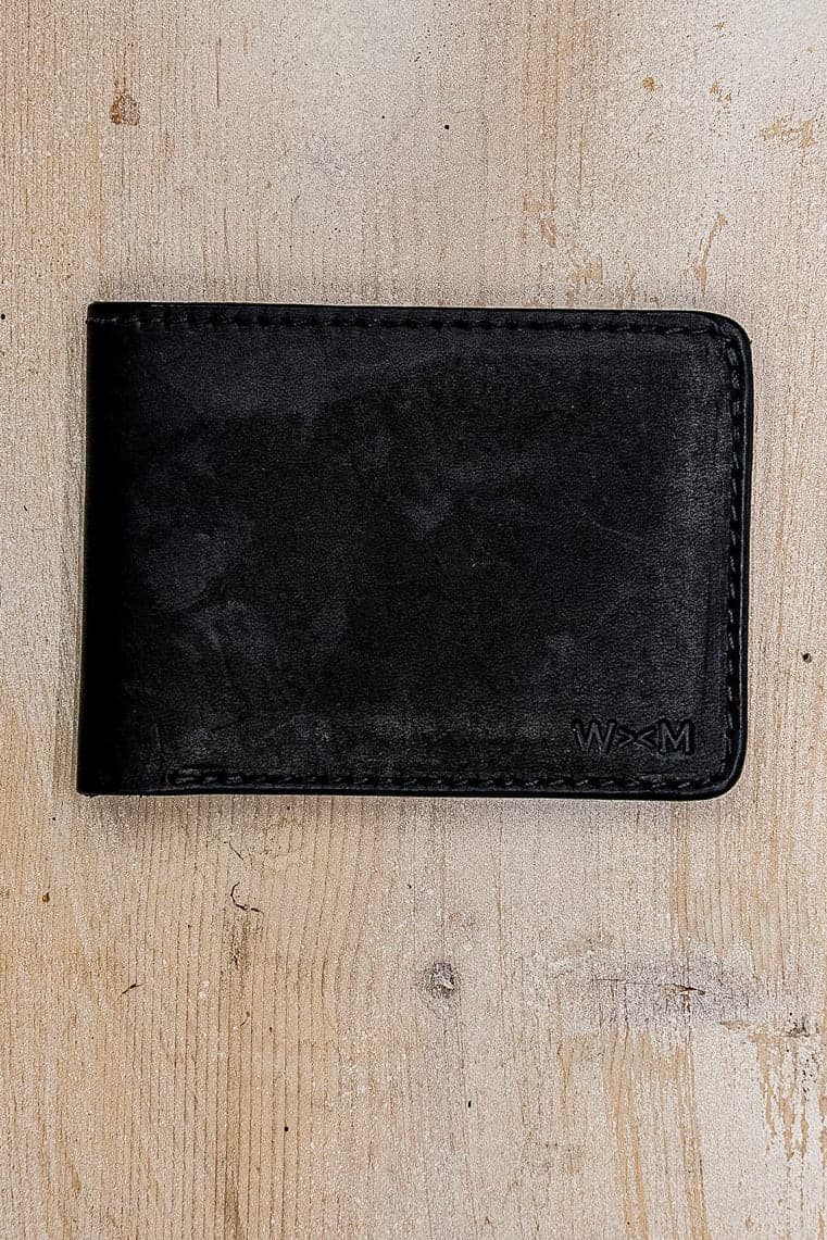 Bi-Fold Wallet Black | Horween Leather