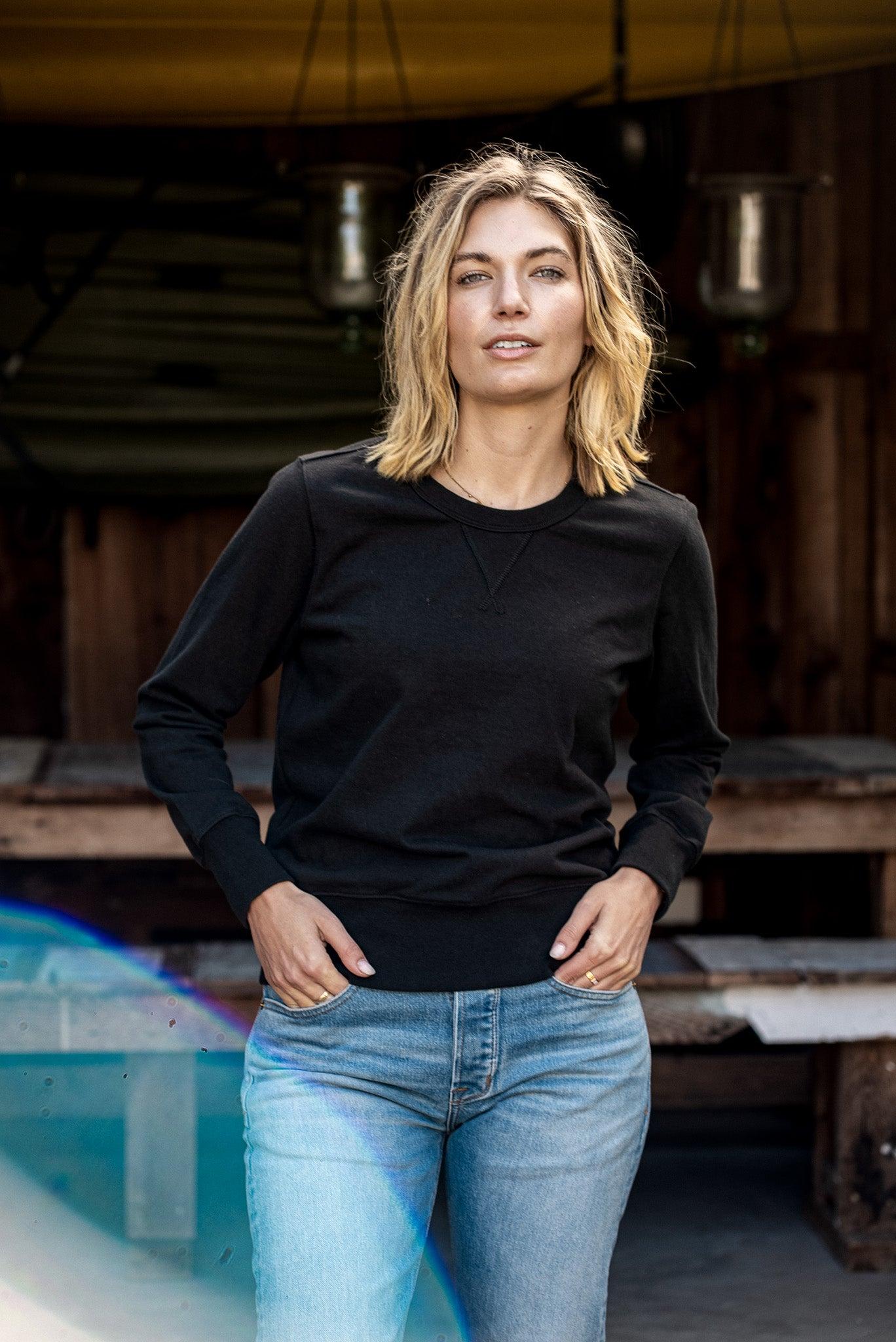Women | Stinson Pullover | 12oz Rugby Jersey 100% cotton - Basalt