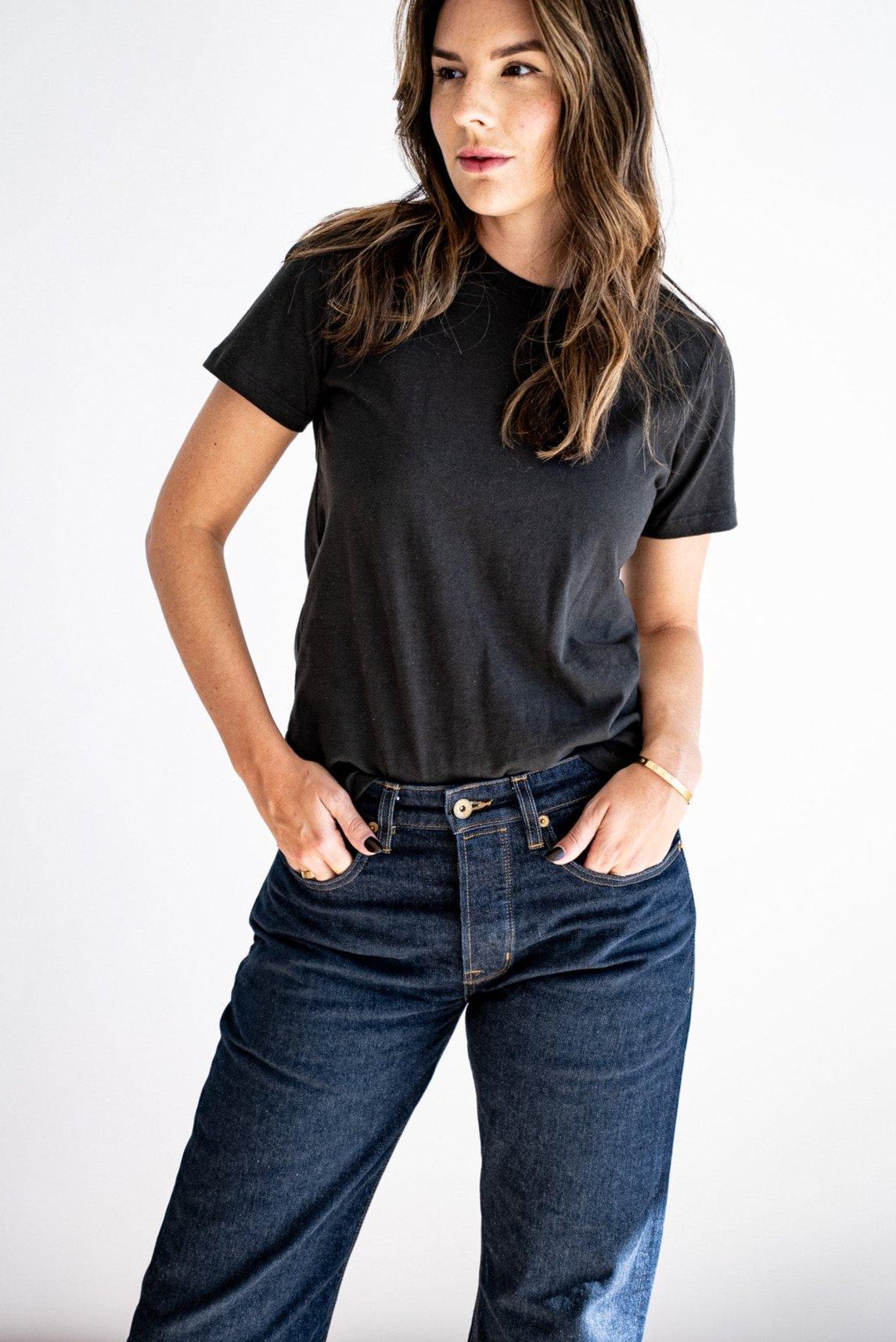 Women | Reyes Boxy Tee | 100% Cotton - Basalt