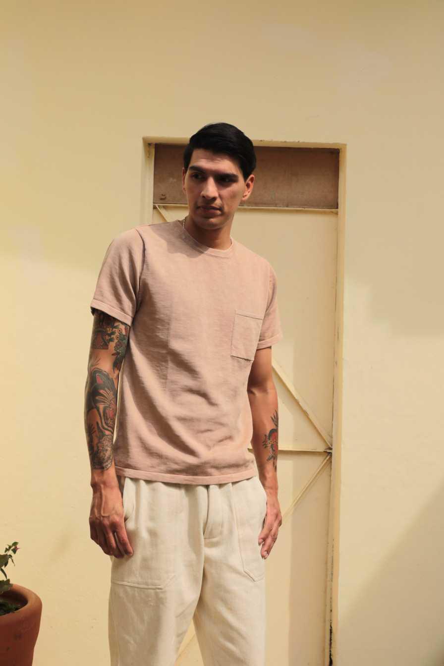 Yogi S/S Pocket Knit Tee Tea