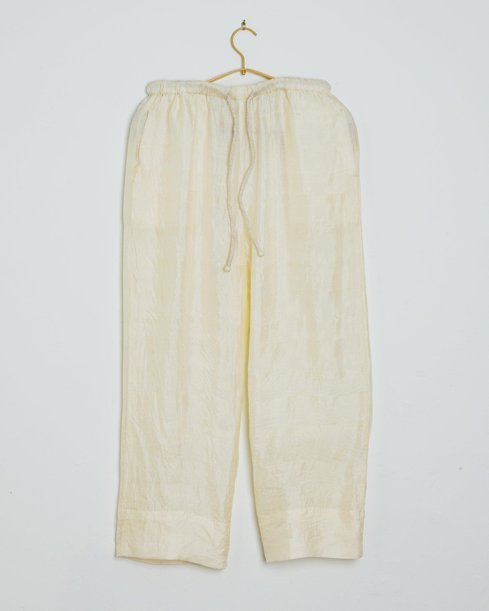Umber and Ochre Garima Pants - Silk in Natural