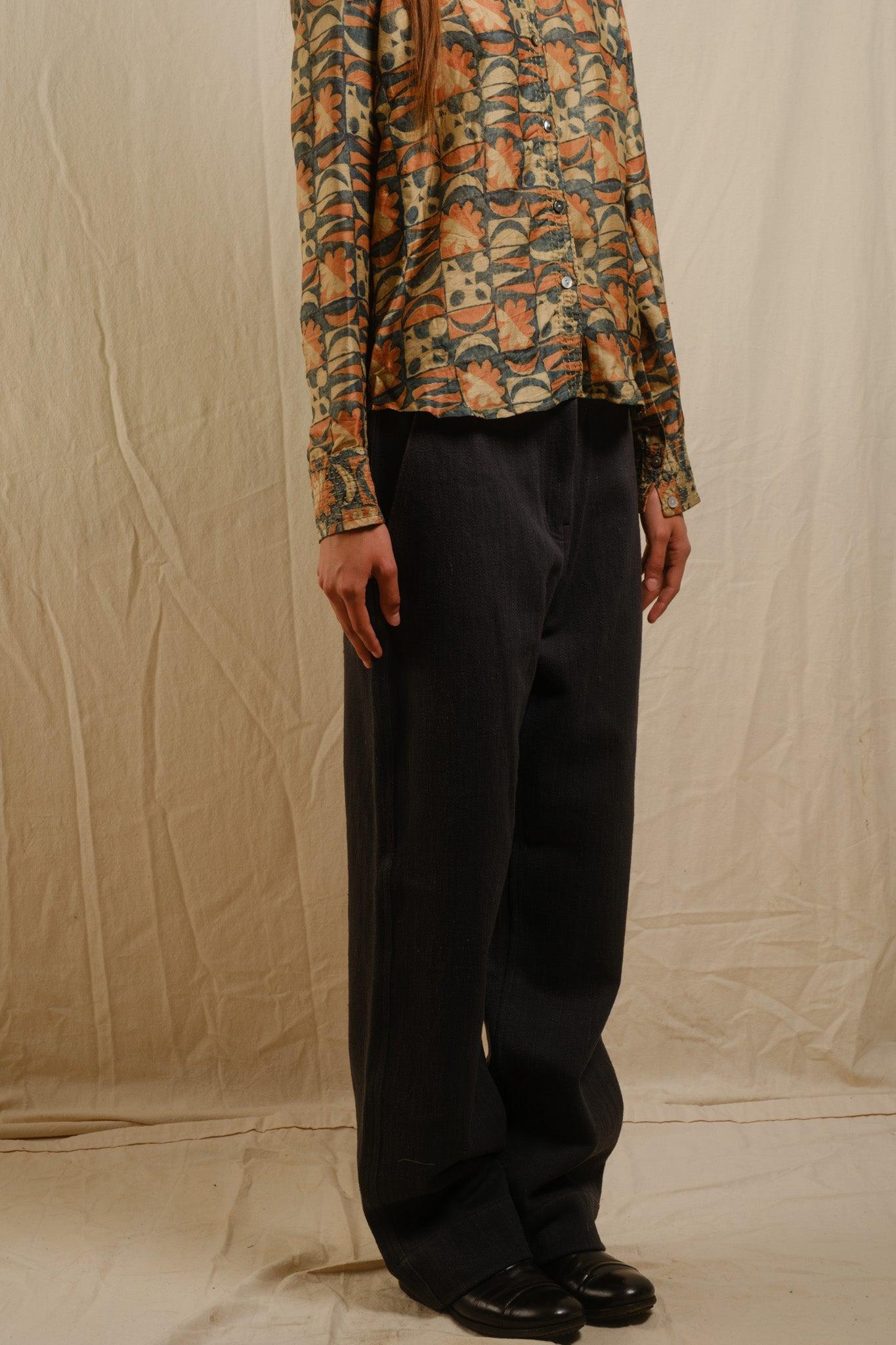 Fitoor Pant Cotton Twill Denim in Black