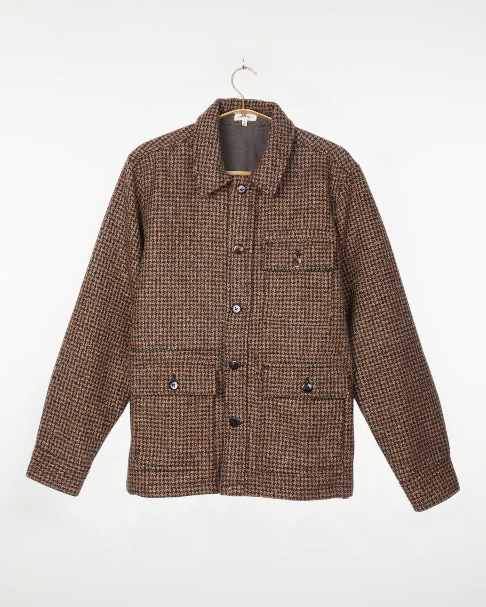 Akash Chore Coat Houndstooth Melange
