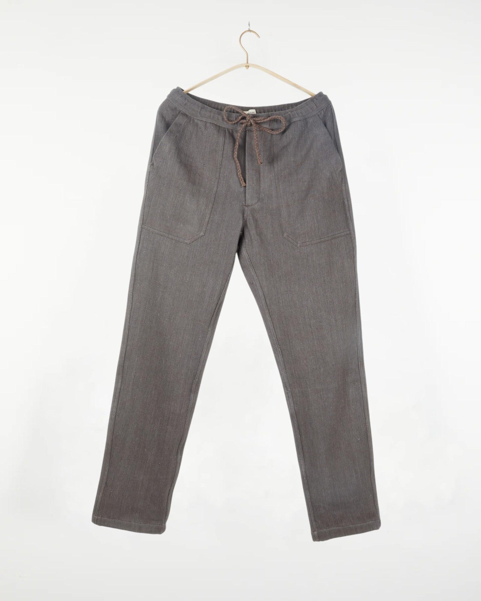 Harshad Utility Pant in Twill Stone Grey