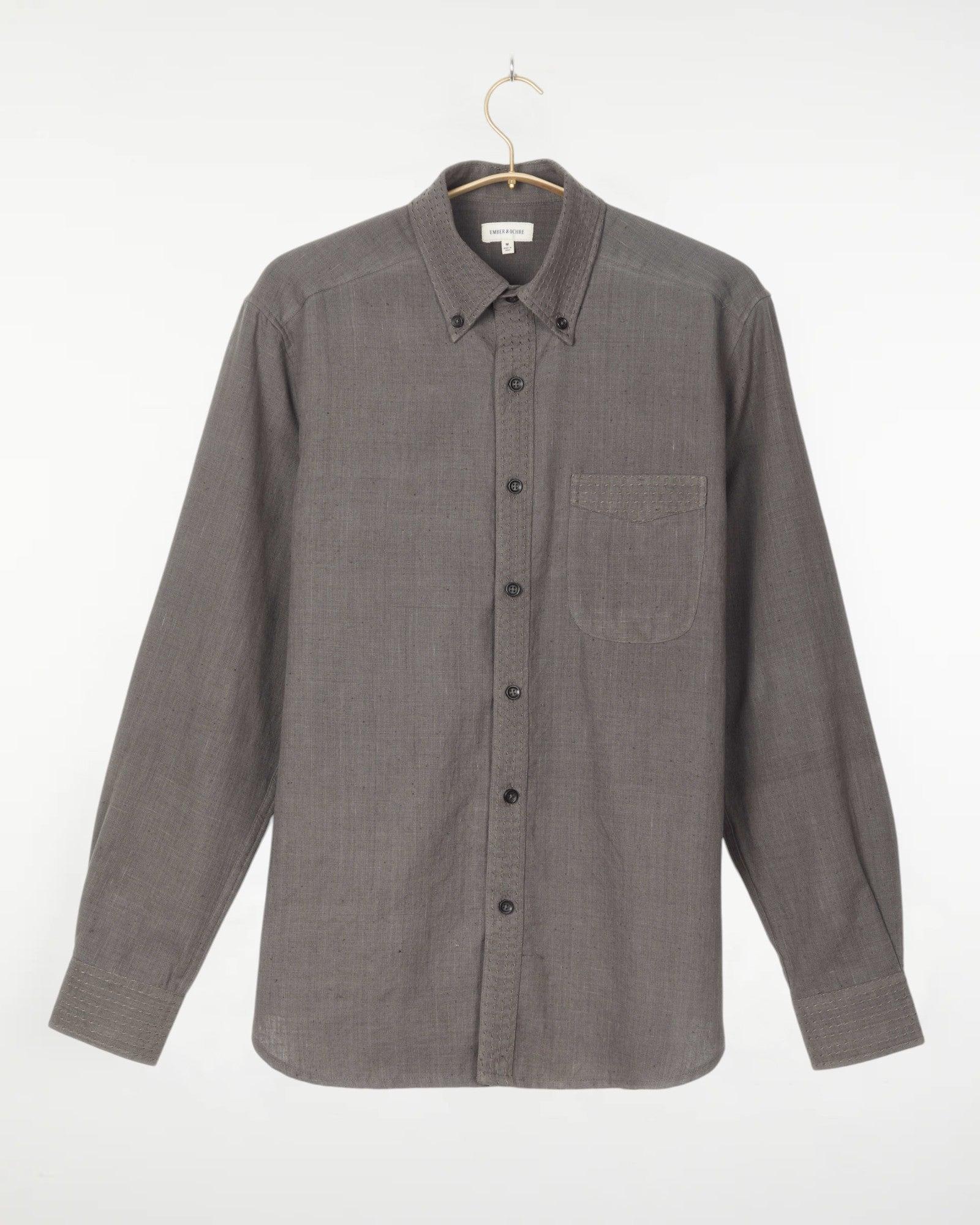 Kabir Standard Shirt w/Saddle Stitch Charcoal