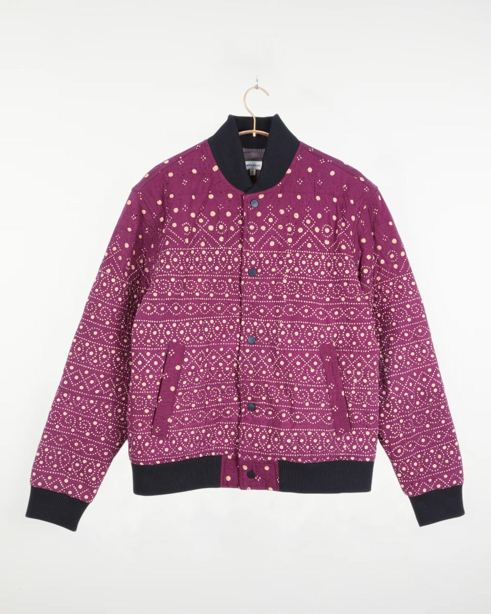 Langza Varsity Jacket Quilted Plum
