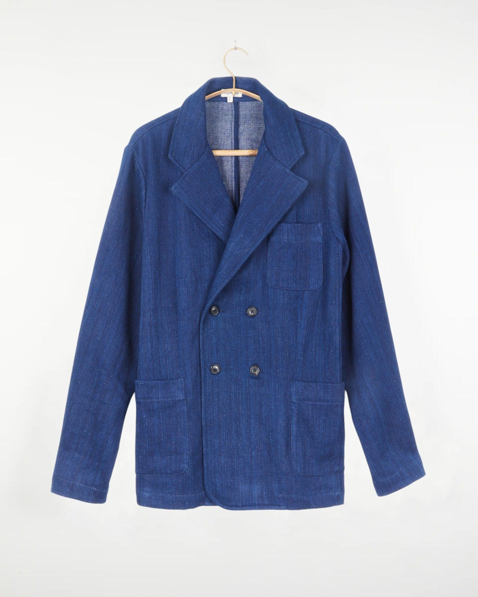 Parvati Unisex Blazer Cotton Twill Indigo