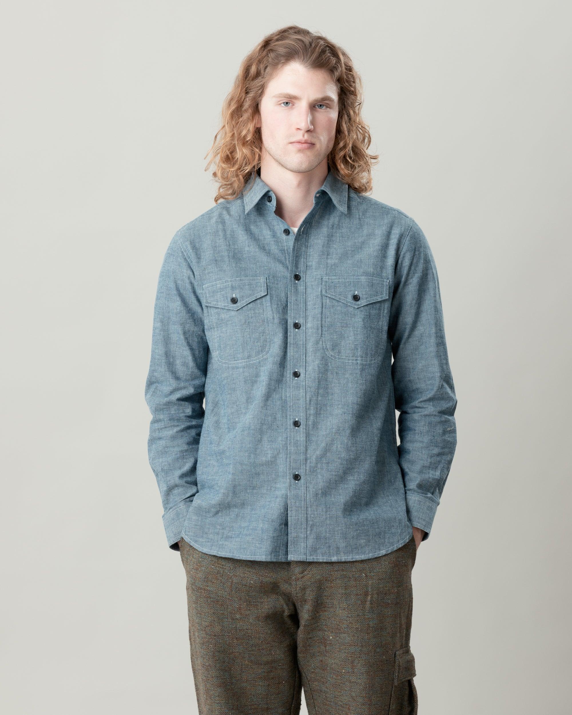 Mazadoor Shirt - Chambray in Indigo