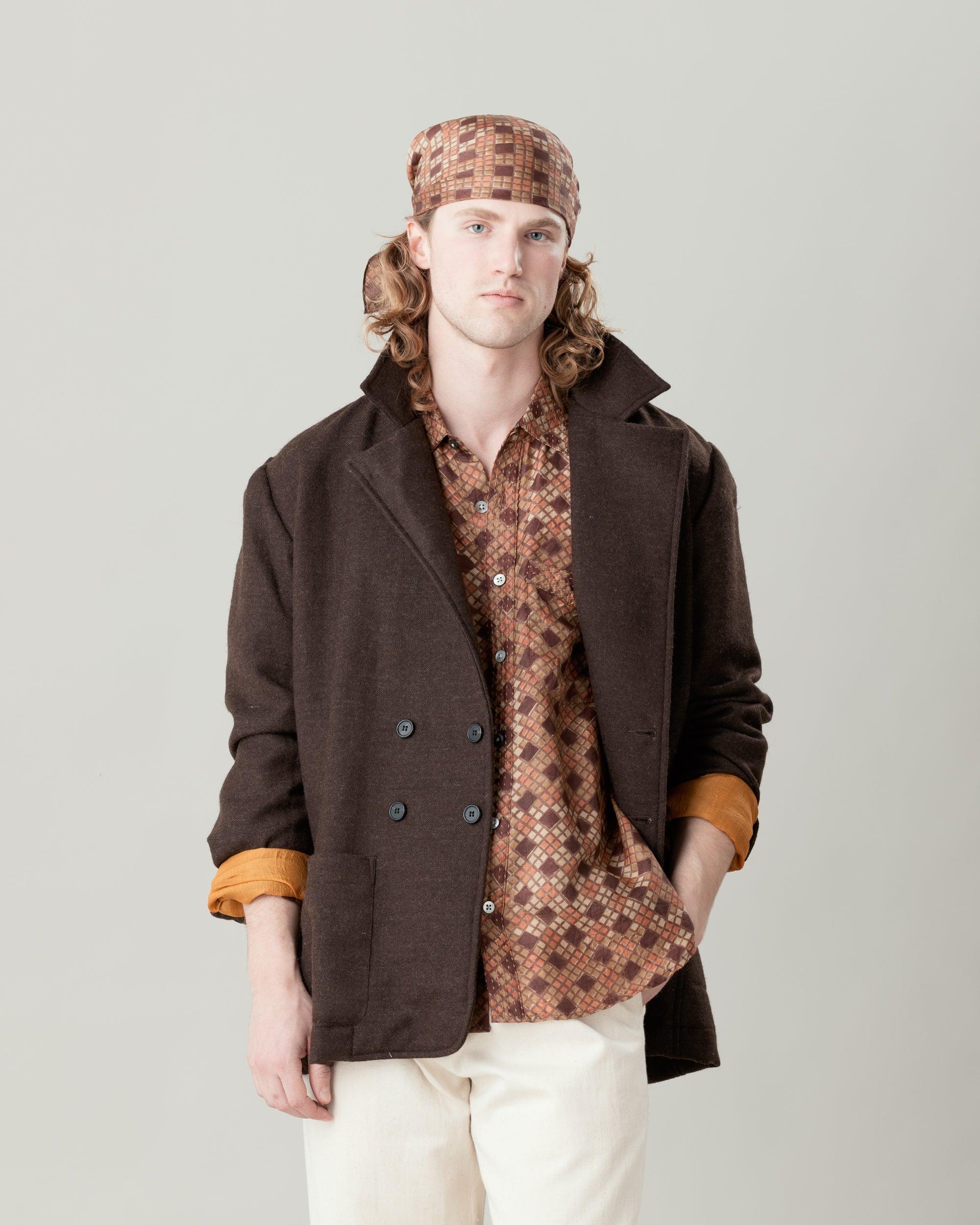Parvati Blazer - Yak Wool in Natural Brown