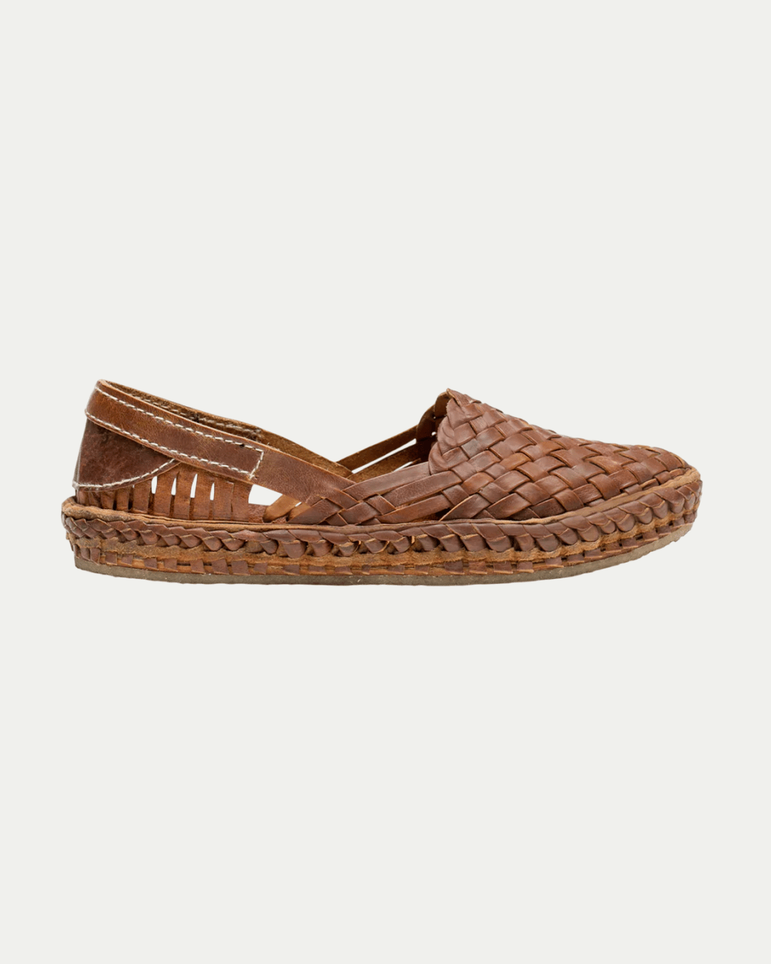 Men's Woven Shoe in Walnut
