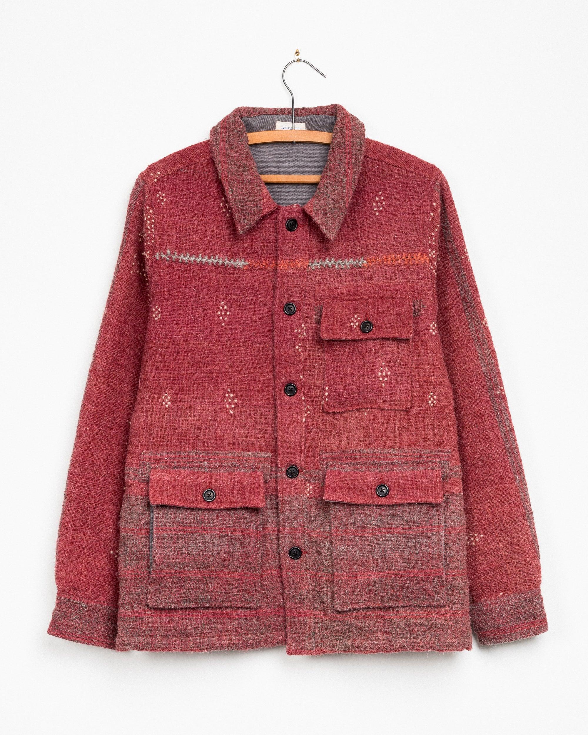 Akash Chore Coat in Pomegranate Mandala Tangaliya