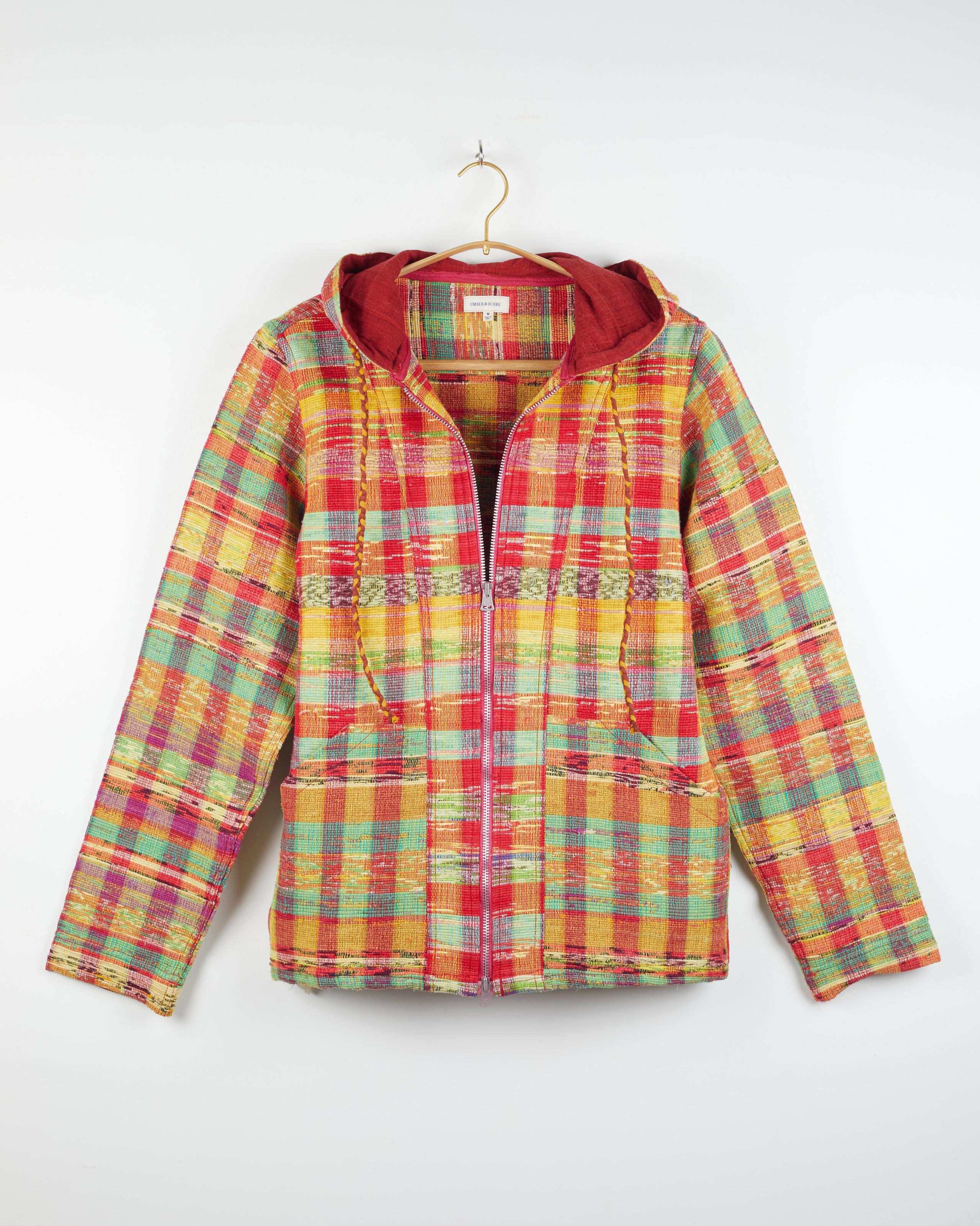 Isaac Hoodie in  Khes Multi Plaid Cherry