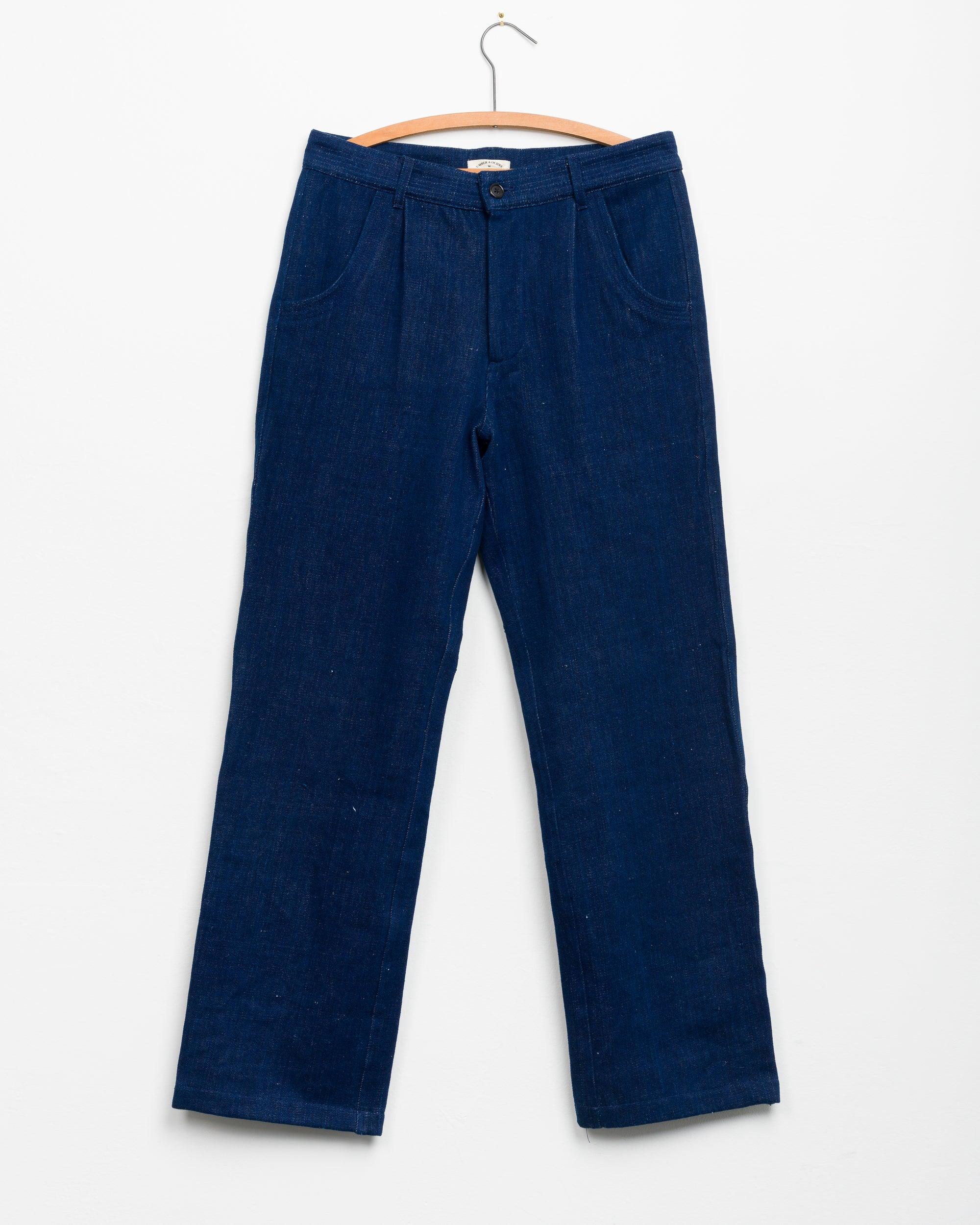 Veda Pant in Indigo Twill