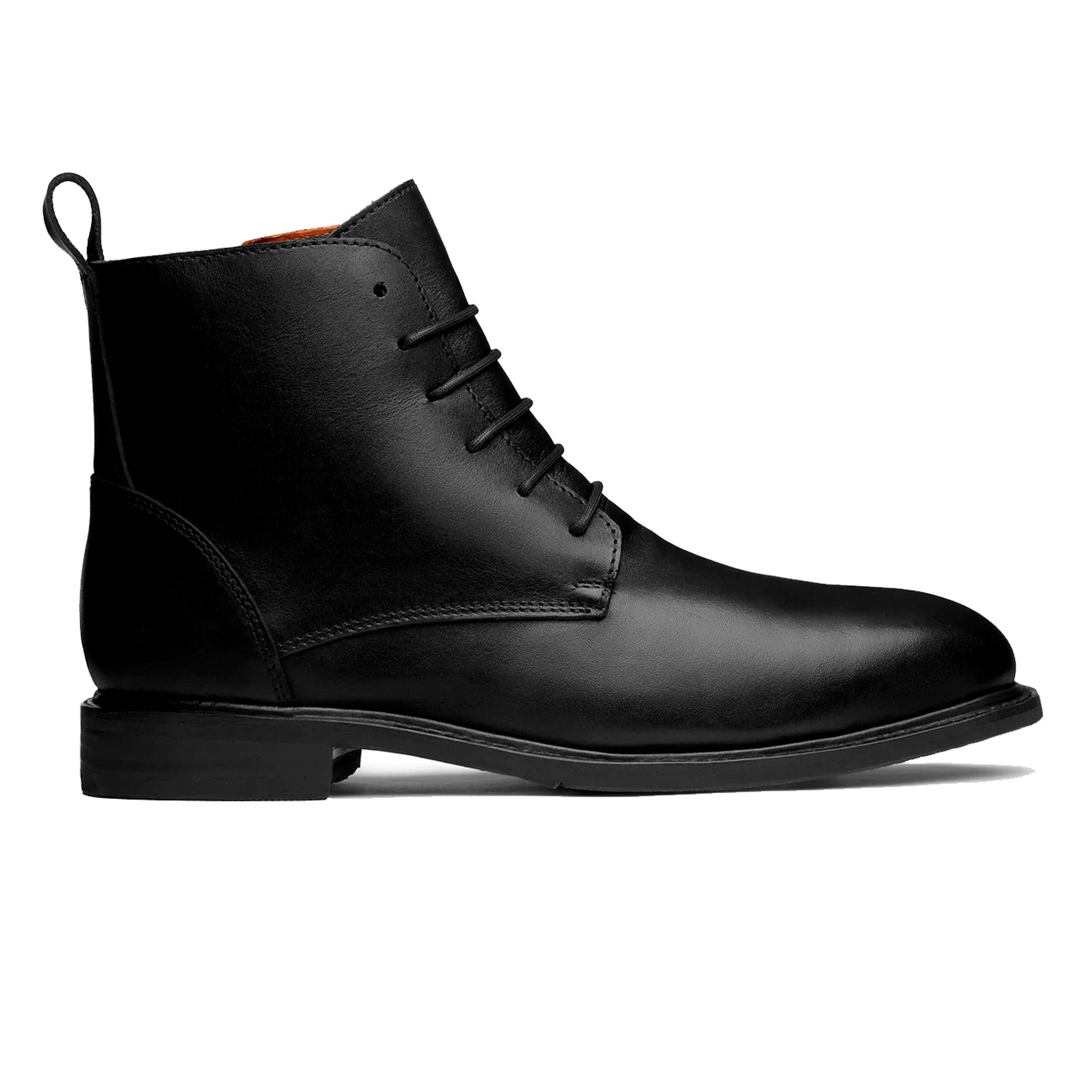 STEEL TOE LACE UP WORK BOOT MICH BLACK