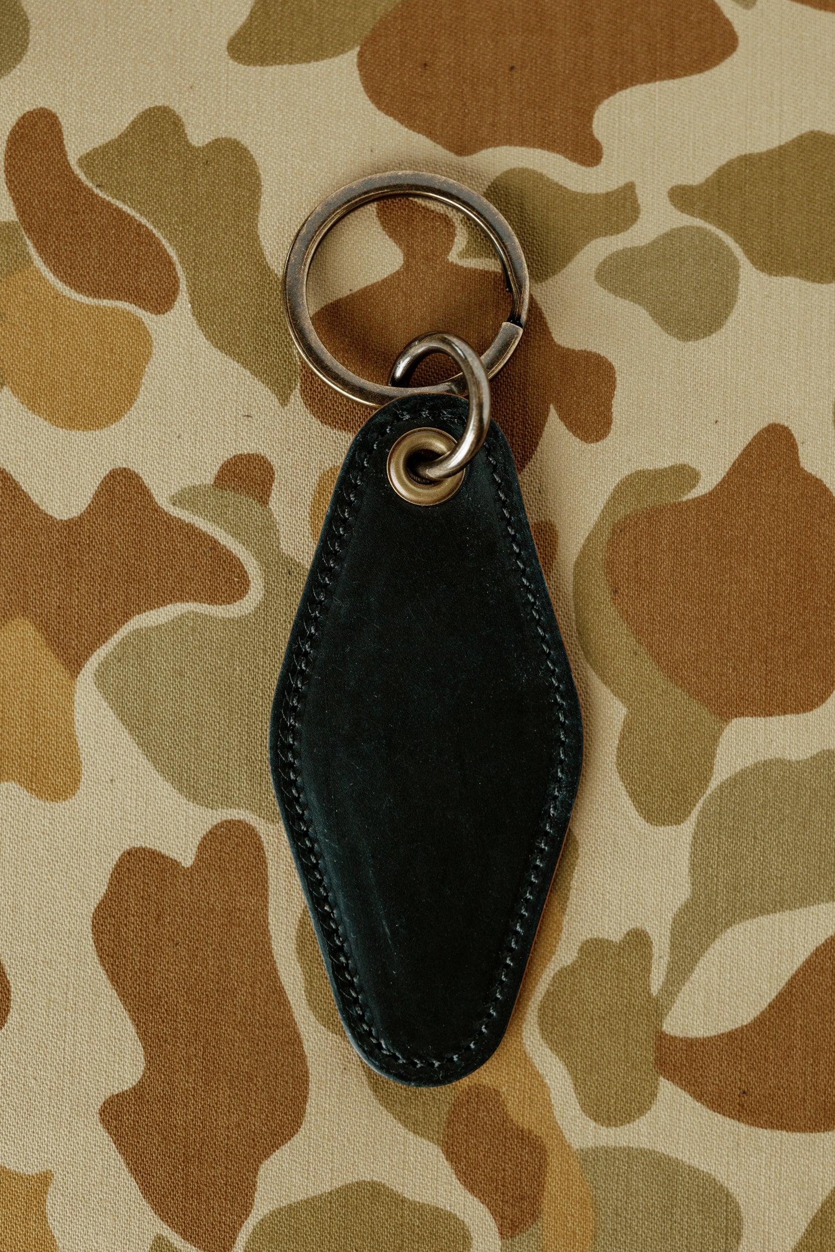 Motel Key Ring - Black Horween Shell Cordovan