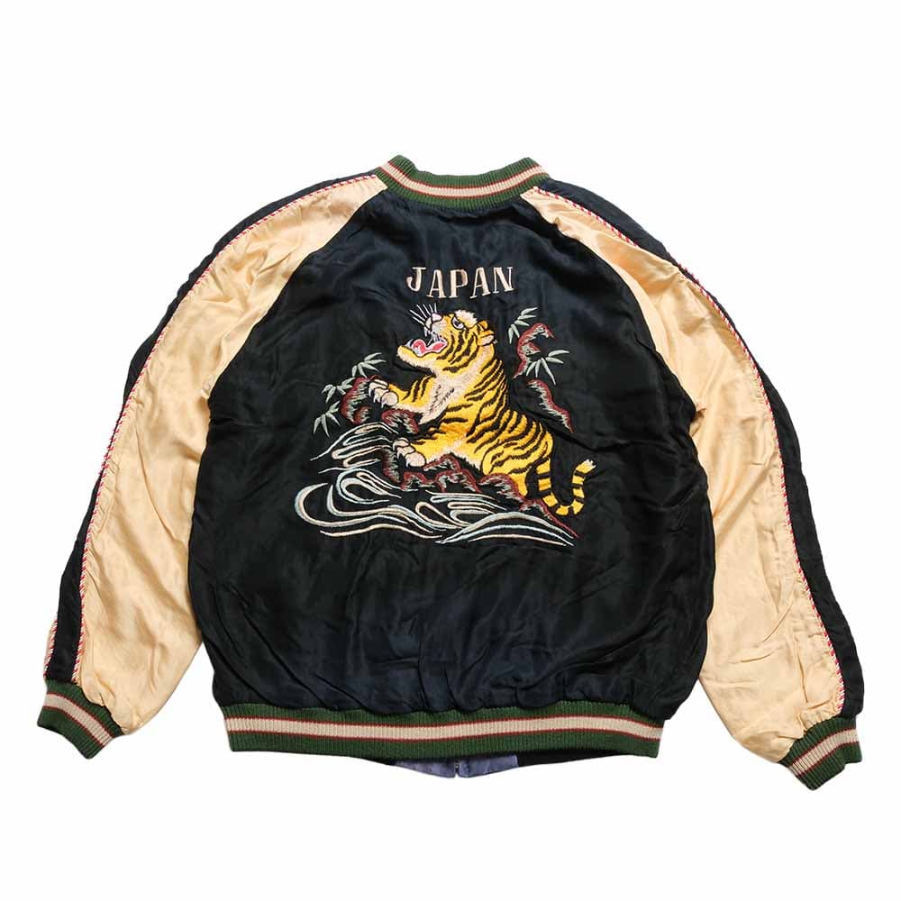 Acetate Souvenir Jacket - AGING MODEL - ROARING TIGER × GOLD DRAGON - TT15976-119