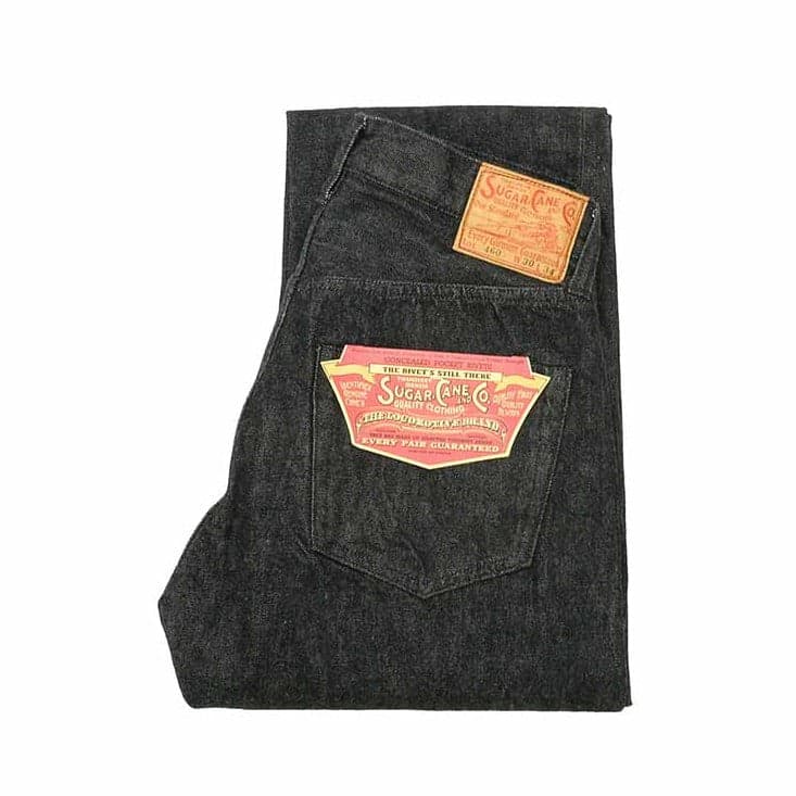 14.25oz. BLACK DENIM - 1947 MODEL - (REGULAR STRAIGHT) - SC42460