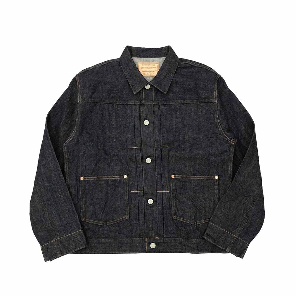 2 Pockets Solid Denim Jacket - 7110