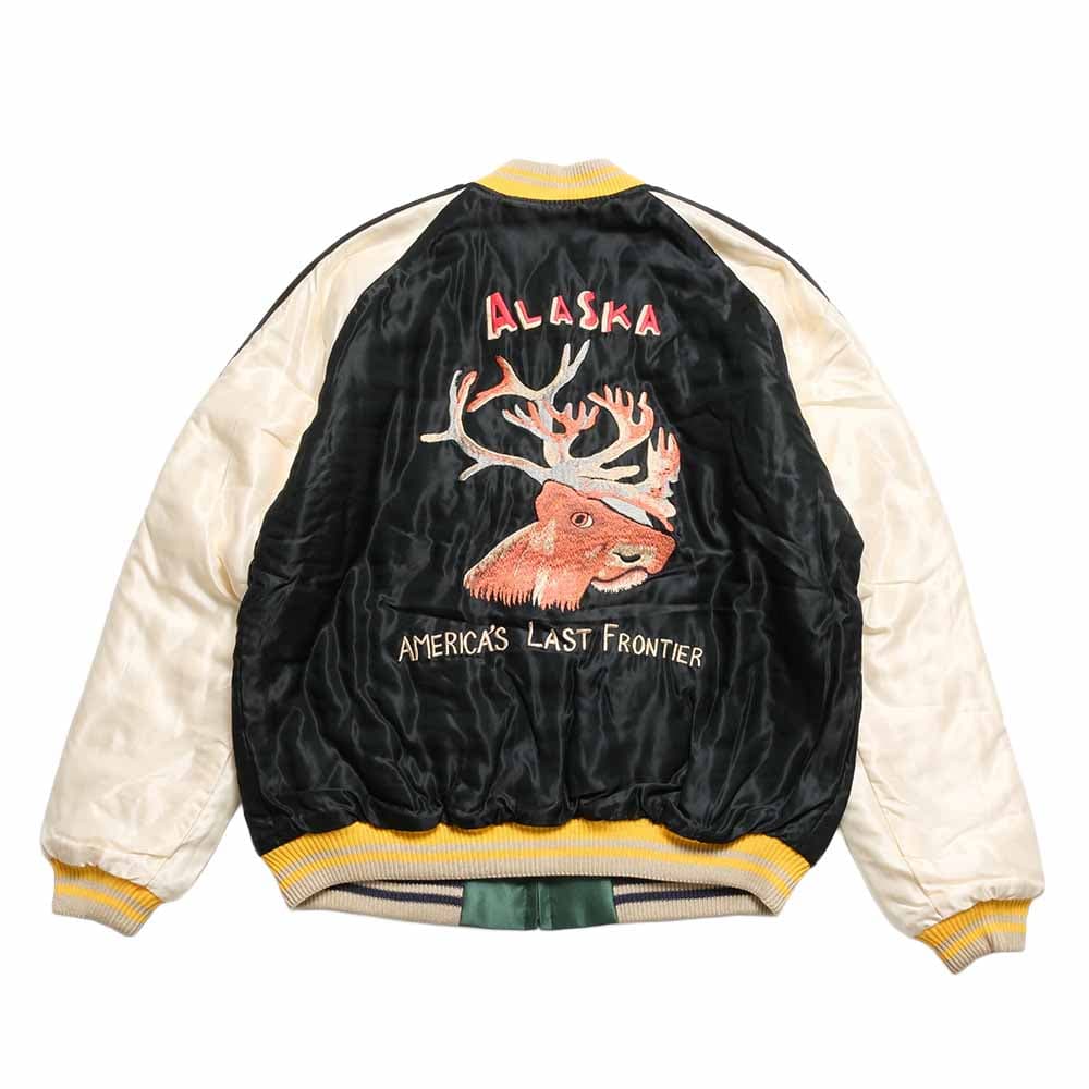 Acetate Quilted Souvenir Jacket - MOOSE x ALASKAN EAGLE - TT15973-119