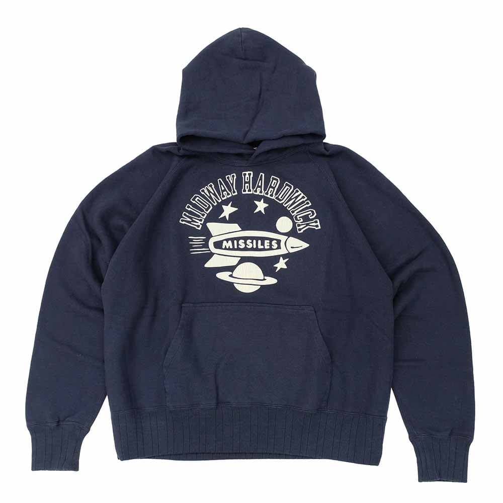 AZUMA DROP NEEDLE RIBBED PRINT HOODIE - MIDWAY HARDWICK - BR-25439