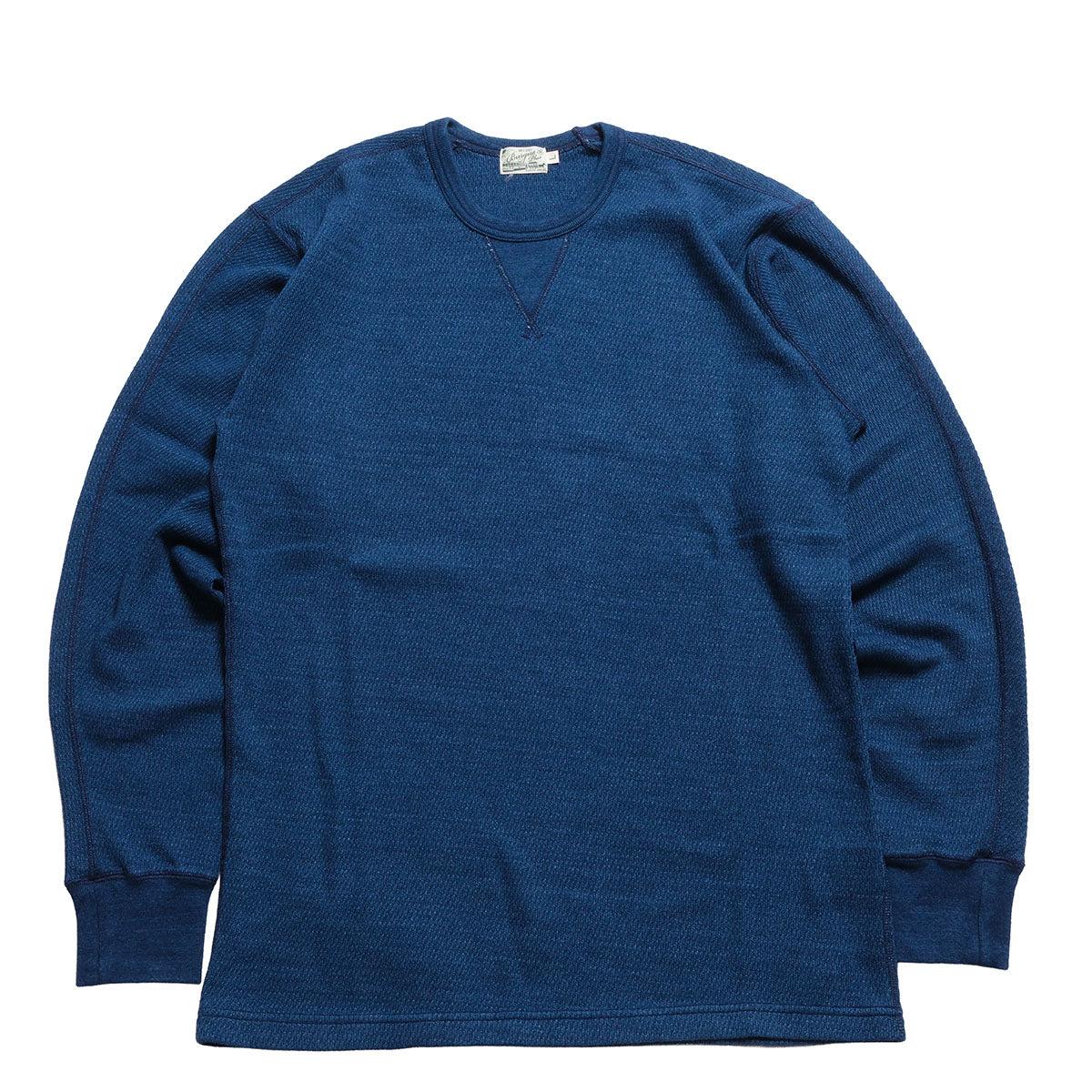L/S Indigo Thermal Tee - Used Wash - HBP-039