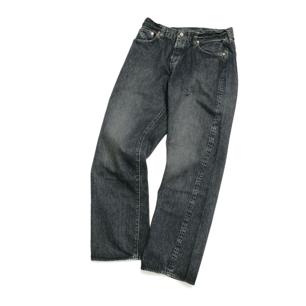 14.25oz. BLACK DENIM - 1947 HARD WASH MODEL - (REGULAR STRAIGHT) - SC42460H