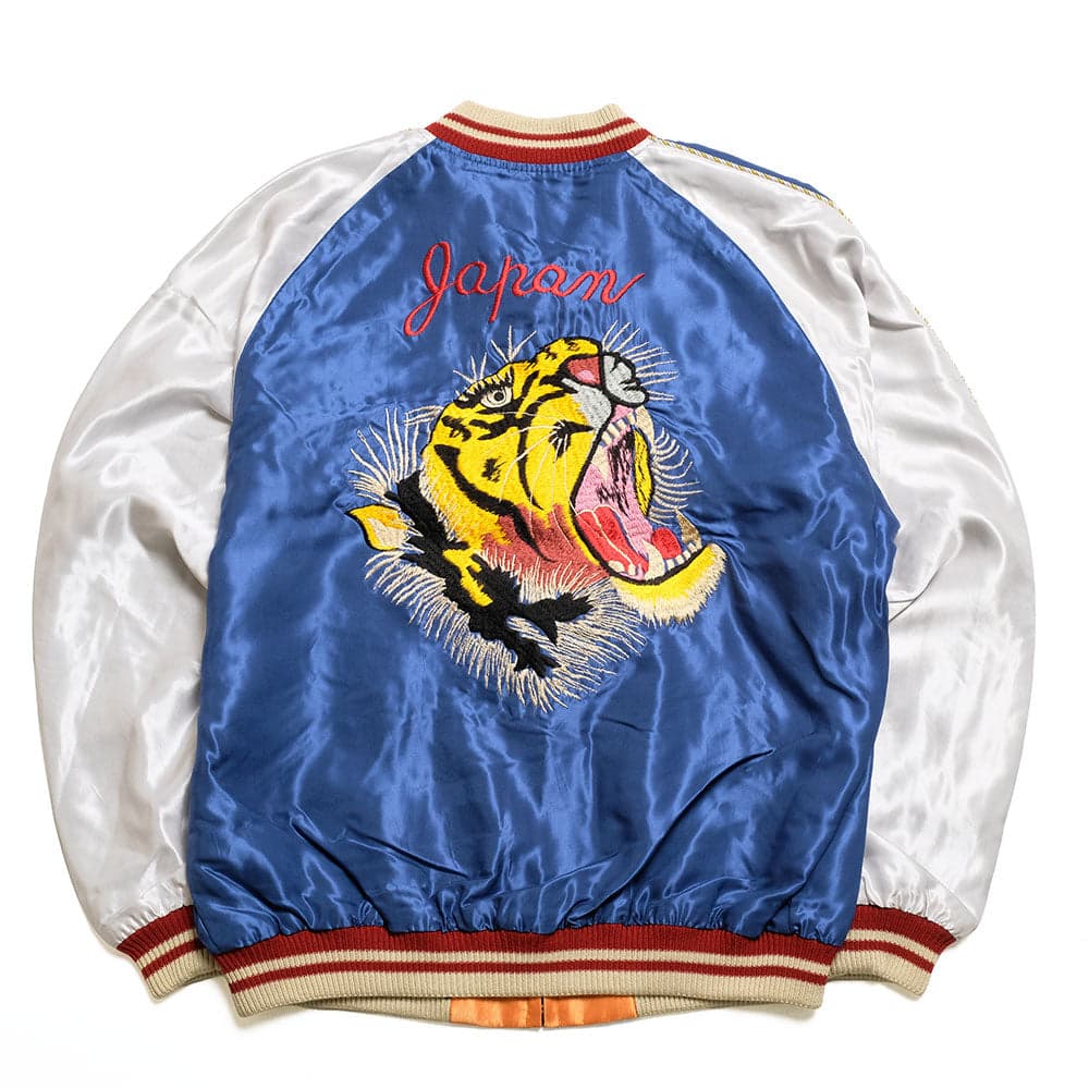 Acetate Souvenir Jacket - TIGER HEAD × JAPAN MAP - TT15877-125