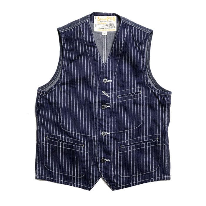 9oz. Wabash Stripe Work Vest - SC12654